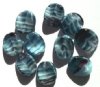 10 16mm Blue/Black Tortoise Wavy Disks